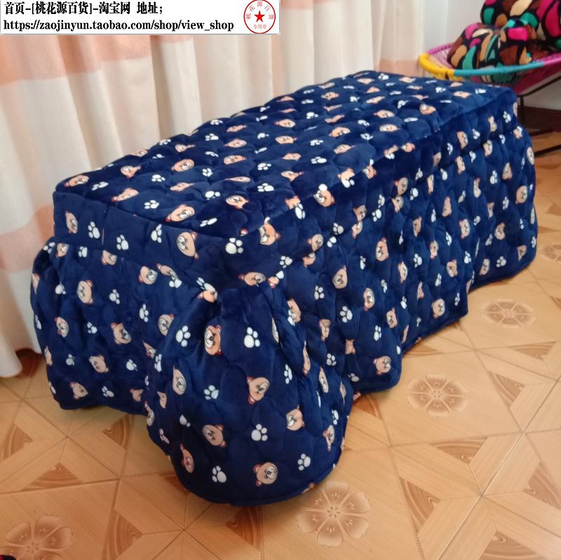 Long 1 5 m * width 63 high 65 flange suede thickened baking fire covered with coral suede double face suede tea table Fire cover Electric warm cover