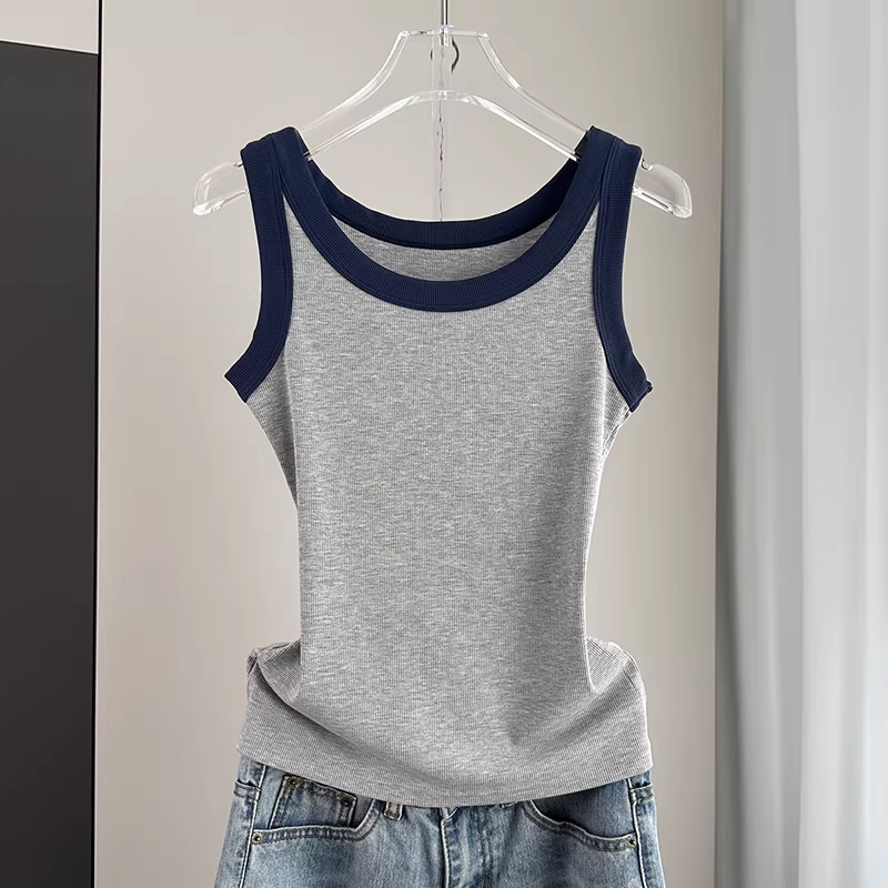 Modal Cotton Camisole for Women, Summer Outerwear, 2026 New Style, Slim Fit Casual Ribbed Sleeveless Top for Wearing under Suits