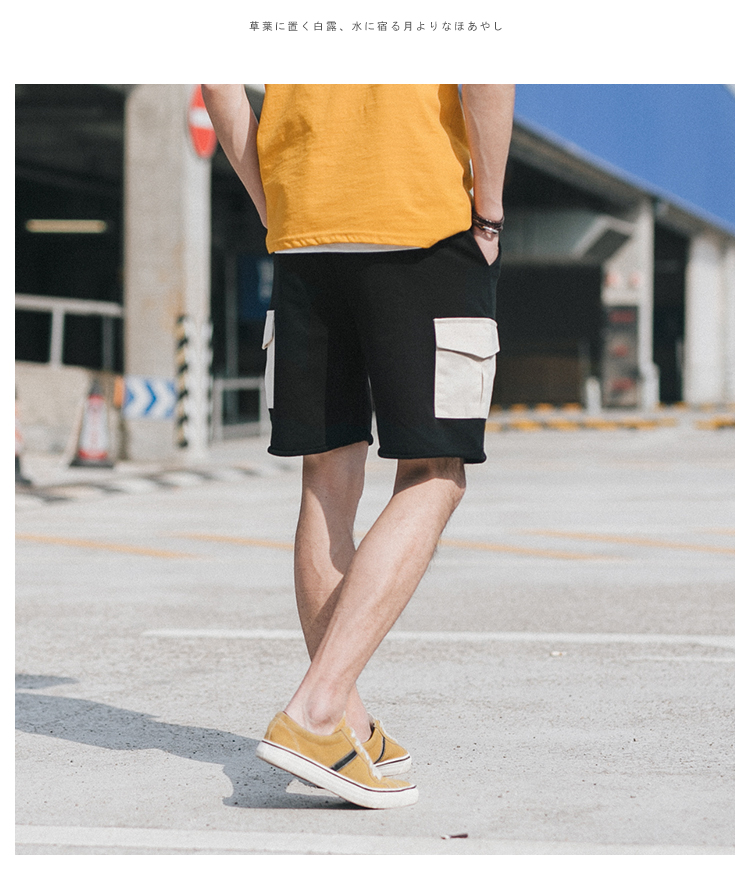 Quần short túi tương phản hai màu (bán ít hơn 88 nhân dân tệ) P50 Mục số: GCZ-K8139 quần short jean nam