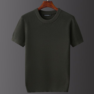 Europäische station herbst und winter warmer kurzärmeliger lässiger halbarmpullover 2025 neues verdicktes hemd für herren