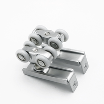 New product New Dinglang wooden door hanging wheel solid sliding door slide Hanging wheel Wooden door sliding door track Hanging door sliding rail Hanging rail