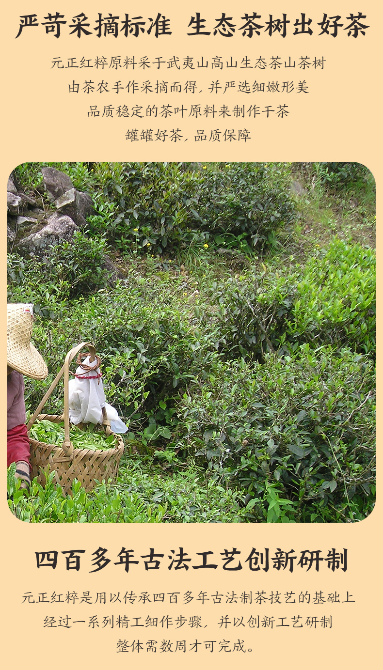 红茶国标起草单位 元正 红粹 正山小种红茶 50g 图10