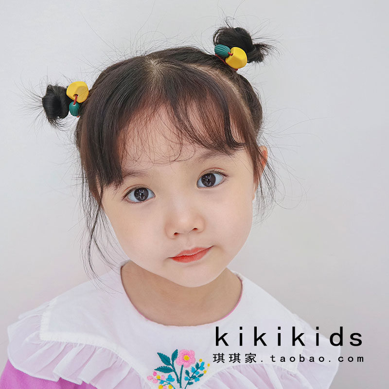 Children's candy color hair ring girl tie hair rubber band does not hurt hair cute girl student hair rope Korean hair ornaments