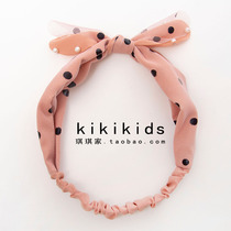 South Korea parent-child hair hoop little girl hair accessories girl Net red headgear Children Baby bow hairpin girl hair band