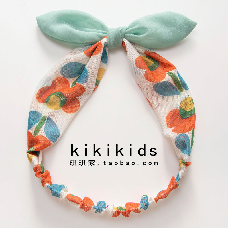 Children's butterfly knot headwear South Korean big flower hair adorned with female baby accessories Princess cute baby girl hair band