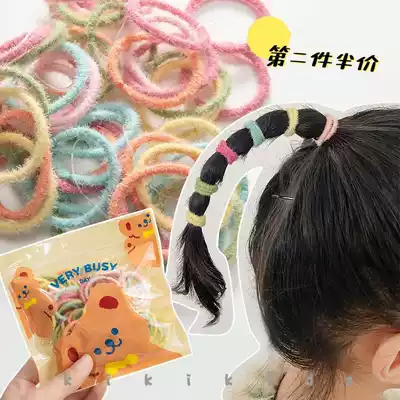 Children Hairband foreign pie rubber band does not hurt hair head rope small girl Hairband baby elastic good pony tail holster
