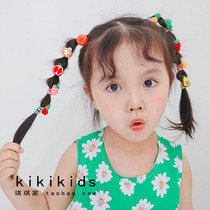 Childrens hair accessories students tie hair fruit Korean headdress small hair rope girls do not hurt hair baby mohair leather band