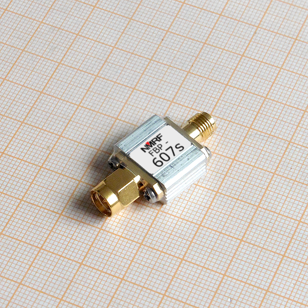607MHz SAW BandPass Filter 18MHz Bandwidth SMA Interface