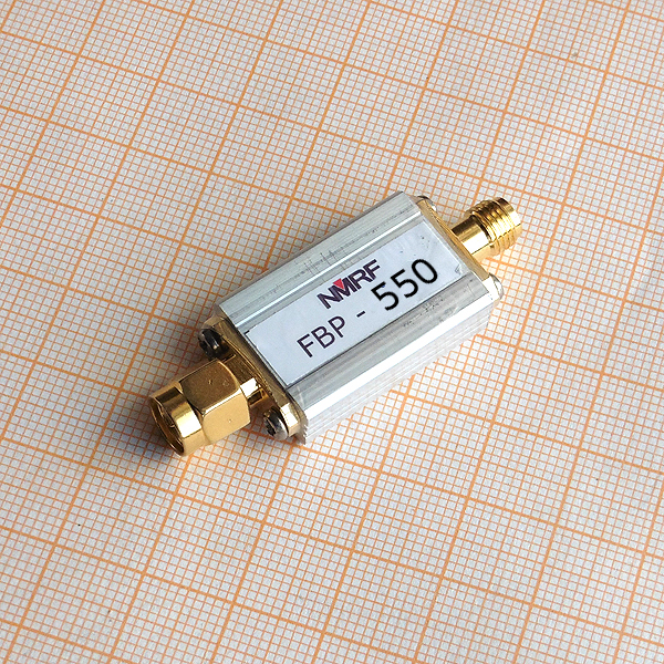 550 (510～570)MHz bandpass filter Ultra-small size SMA interface