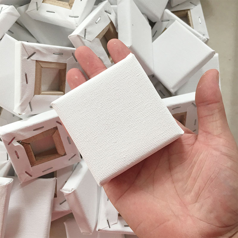 Oil Painting Frame 10X10 Mini DIY Pure Cotton Blank Canvas Frame Suitable for Acrylic Paint Creative Painting