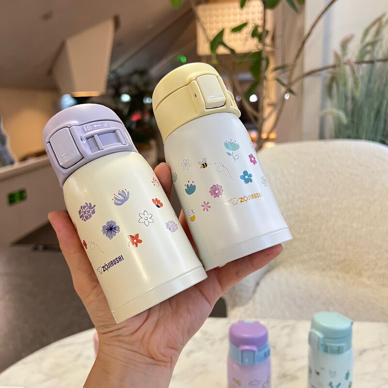 Zojirushi Thermos Cup Is Compact and Portable, Stainless Steel Water Cup for Students and Children, Cute Mini Pocket Cup for Women, 240ml