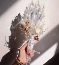 ins Xiaohongshu luxury customized handmade bouquet bride wedding Nordic wedding theme crystal scepter diy