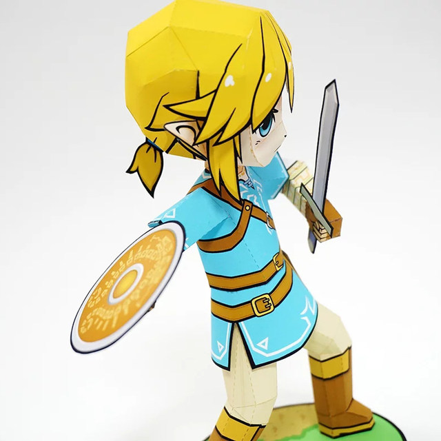 15 cm ສູງ Link ເກມ anime peripheral paper model ງ່າຍດາຍ DIY handmade ຕ້ອງການການຕັດ