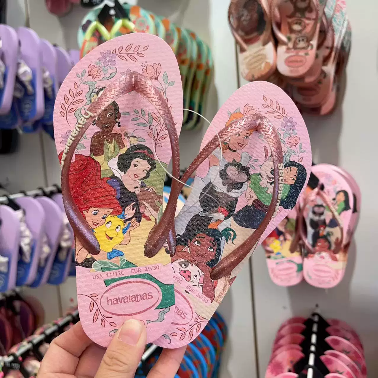Подсчет новых товаров 26 havaianas Brazilian Havana нескользящие детские резиновые шлепанцы для девочек и детей на летний пляж