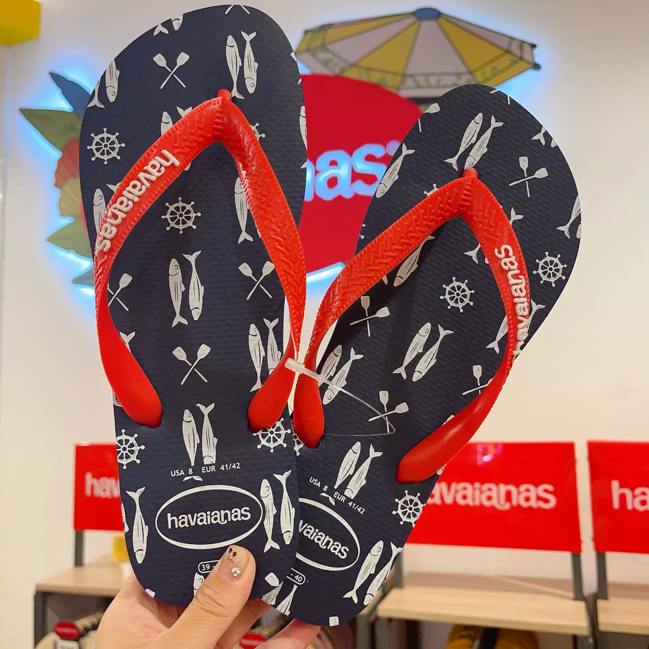 Новые Brazil Havaianas Havana персонаж человека Drag Мужские сланцы