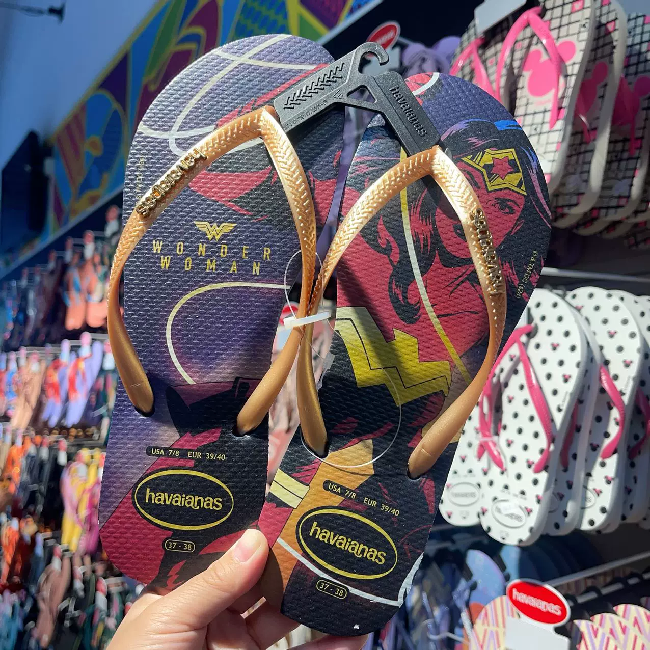 [Новая коллекция Havaianas Havana Slim женские шлепки с цветочным принтом противоскользящие резиновые балетки]