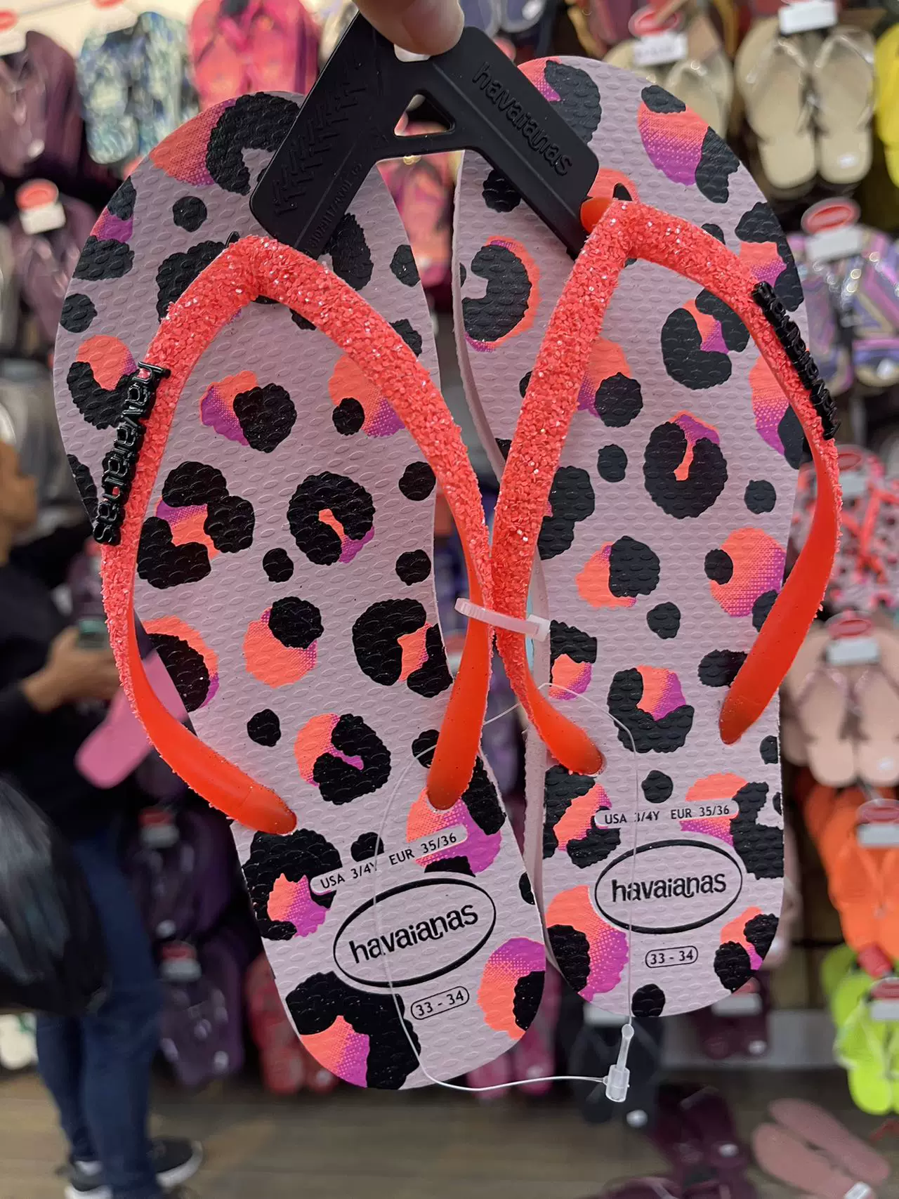 Подсчет новых товаров 26 havaianas Brazilian Havana нескользящие детские резиновые шлепанцы для девочек и детей на летний пляж