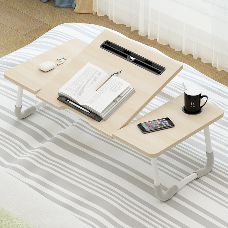 Bed Upper Table Folds Little Table Dorm Desk Dorm Desk College Student Simple Desk Bedroom Sat Laziness Computer Bed Desk