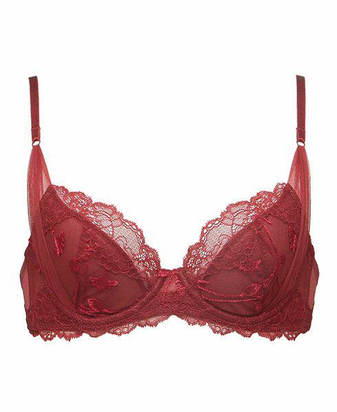  Native of Japan CHUT Japanese Department of the Year Red Delicate Lace Underwear Bra 328