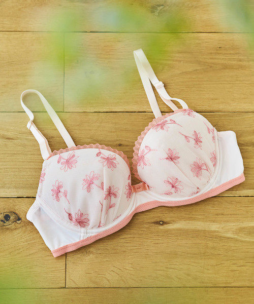 Special Japanese native Wacoal une nana cool windward flower dance Japanese fresh bra