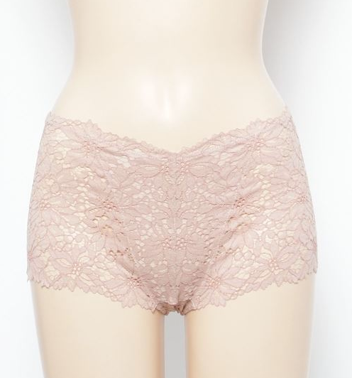Japan homegrown PEACH JOHN NECTAR Big Flower Embroidered Four-corner Underwear Lace Briefs