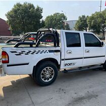 Applicable 2020 Jiangling New Treasure pickup truck rear tailbox retrofit piece with protective window mesh thickened carbon steel portal frame