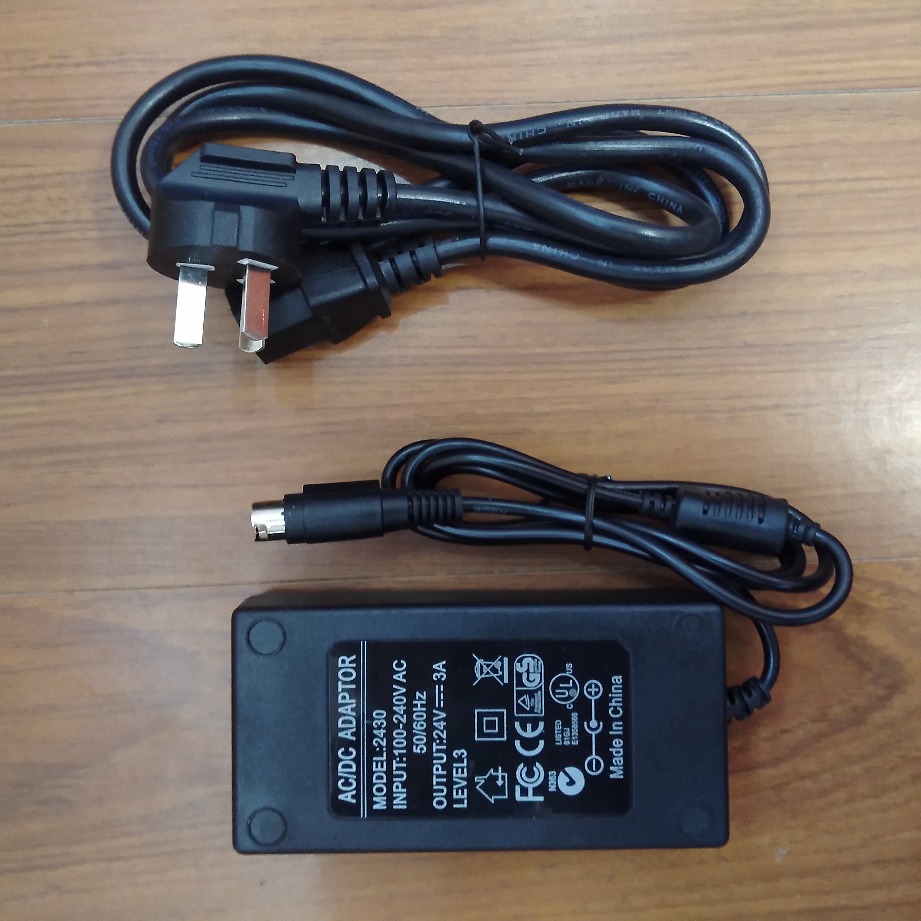 Kitchen small ticket barcode machine 24V3A 2 5A Printer power adapter Three-pin round mouth 3-pin charger-Taobao