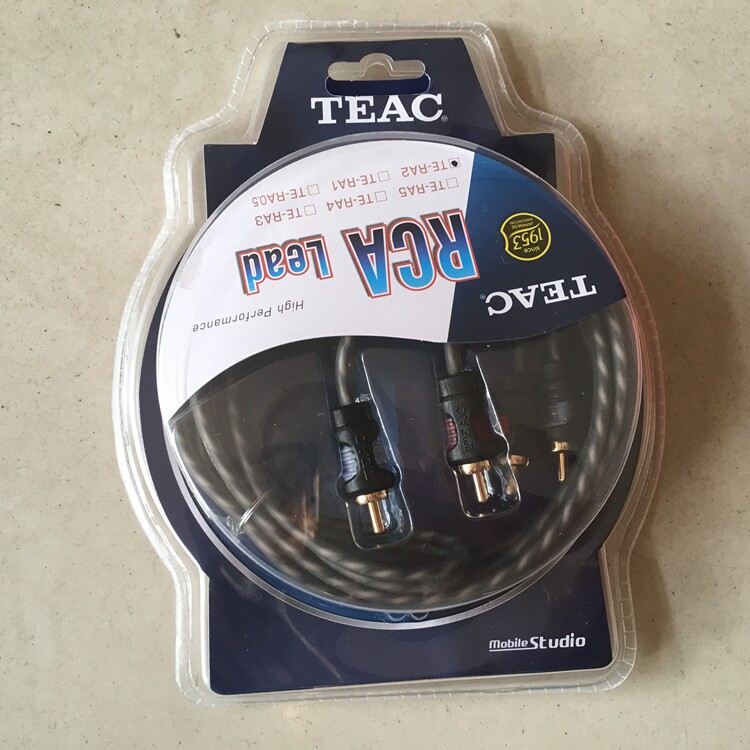 TTEAC Automotive Sound Line Low Electric Input Line RCA plug with shielded audio line 2 m Lotus plug