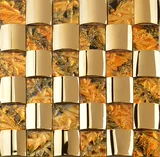 Металлическая мозаика из нержавеющей стали, стеклянный телевизор, головоломка