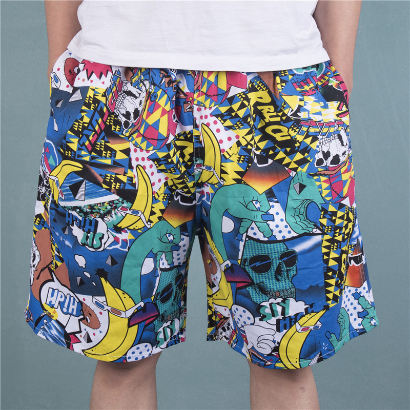 Pure Cotton Sleeping Pants Men's Home Conserved Shorts Summer Thin 50% Pants Full Cotton Loose Sleeping Casual Shorts Beach Pants