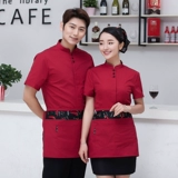 Официант рабочая одежда летнее платье летнее сотрудники Catering Catering Cheer Hotpot Shop Restauran