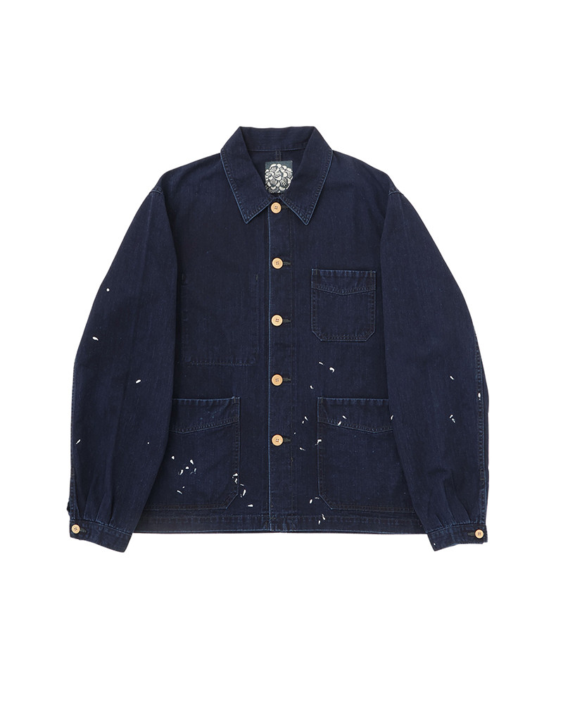 國現VISVIM COVERALL G.CORDS (N.D.)伊勢丹限定泥染做舊夾克-淘寶