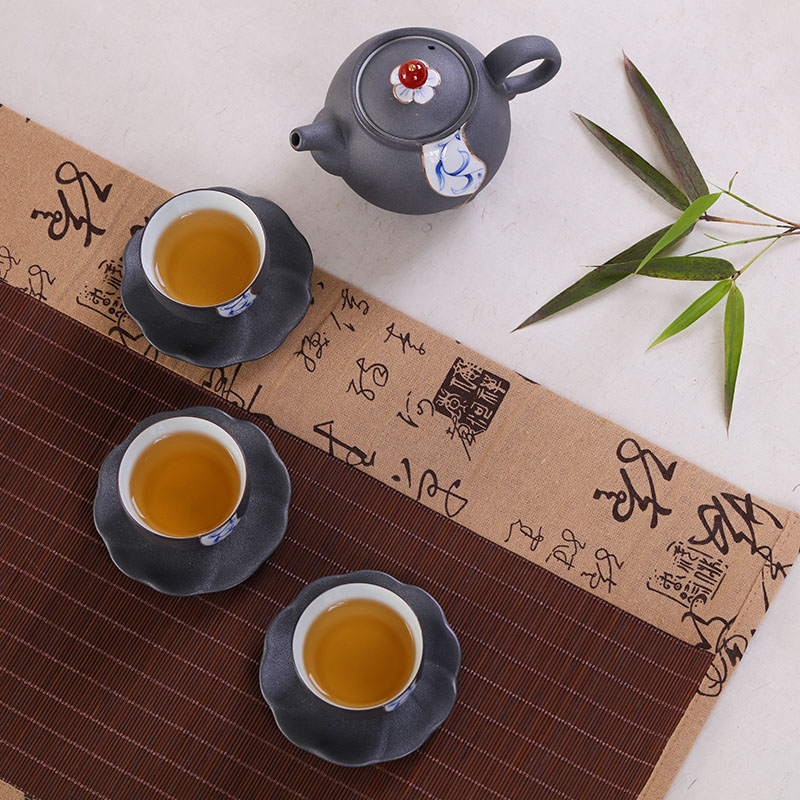 Jingdezhen tea suit household glass ceramic teapot with kung fu tea fair filter cups of a complete set of tea service