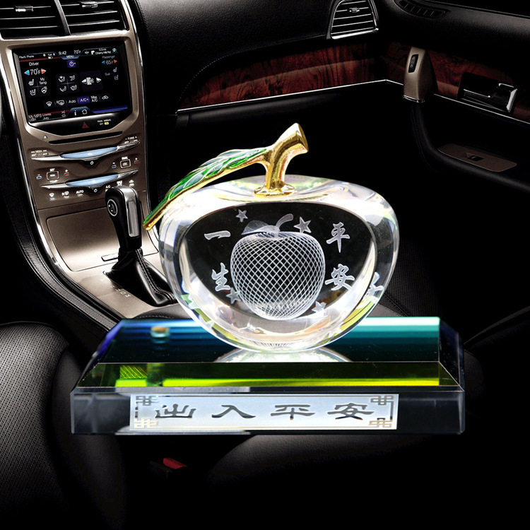 Lifetime safety car ornaments car perfume seat-type crystal high-end car interior decorations
