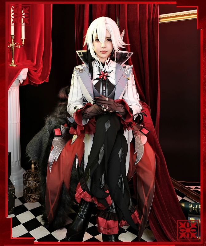 Nokigenshin Người Hầu cos phù hợp với Kẻ Lừa Điều Hành Arecino cosplay váy trò chơi hoạt hình trang phục fatui costume