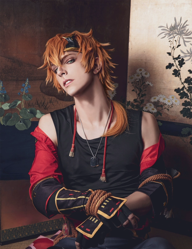 rosaria cosplay genshin Genshin Toma cos phù hợp với Watari trung gian Inazuma Castle lửa giáo game anime trang phục hóa trang phù hợp cho nam giới il dottore genshin cosplay