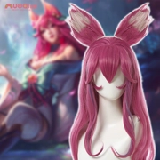 [Nuoqi] Liên Minh Huyền Thoại Linh Hồn Sen LOL Ahri cos Tóc giả gradient dài xoăn cosplay tóc giả