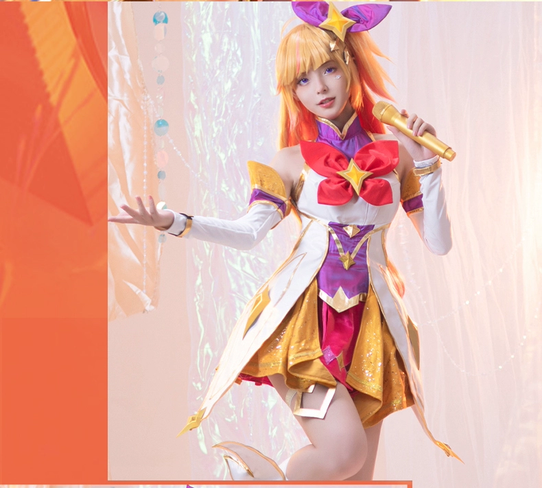 Liên Minh Huyền Thoại LOL Ngôi Sao Người Giám Hộ Seraphine cos quần áo đàn piano nữ Kai'sa Đời Akali cosplay quần áo