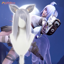 Watch DVA songhana cos wig glamour night Fox Halloween cosplay pioneer anime fake hair with ears