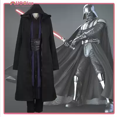 Noki StarWars Star Wars Jedi cloak Black Trench Cloak Cosplay Costume
