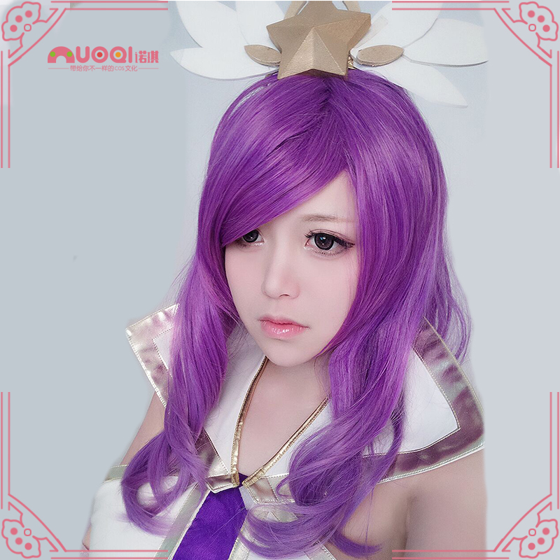 Noki League of Legends LOL Guardian of the Star Magic girl Wind girl Gana Tiger mouth clip cos wig