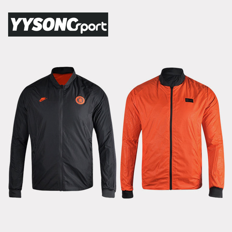 Nike Nike Chelsea Football Sport Leisure Long sleeves Raced jacket Two sides wearing jacket CI1309-060