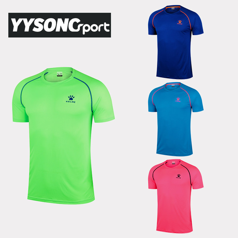 YYsong KarmeiKELME men's speed dry breathable running short sleeves ultralight sweat and sweat round collar sports T-shirt K099