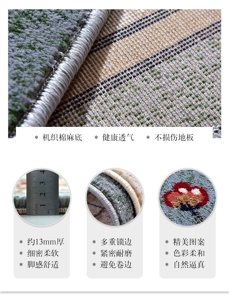 Đông Thắng Seattle Mỹ thảm cửa ra vào mat phòng khách mat phòng ngủ đầu giường chăn mat - Thảm sàn tấm xốp trải sàn