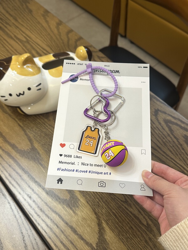 Basketball Jersey Keychain Pendant Key Chain Backpack Buckle Fan Merchandise Kobe Jordan Merchandise Pendant
