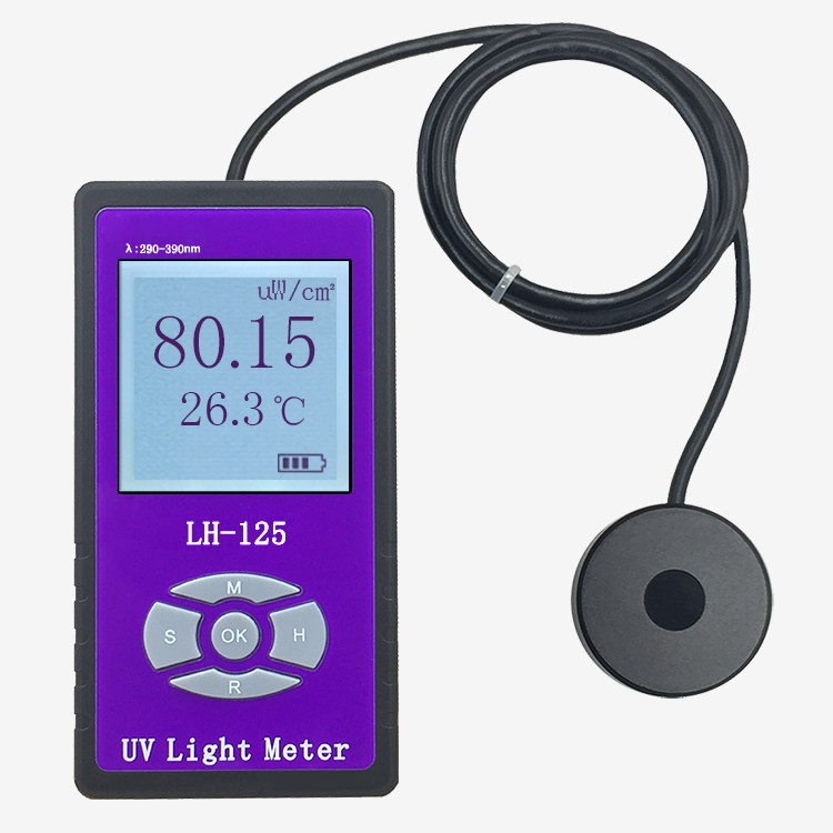 LH-125 UVA UVB ultraviolet radiation irradiation-meter barrier ultraviolet transmission rate detector a