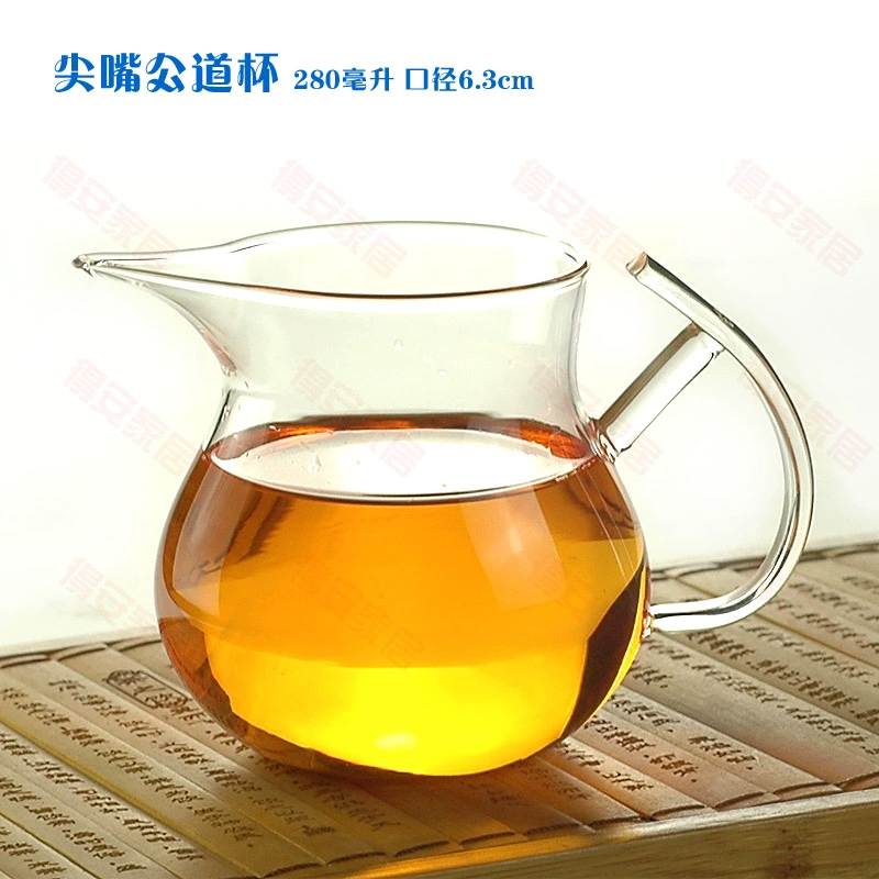 Nam cup 18 handmade thủy tinh chịu nhiệt cốc công bằng trà biển kungfu tea set trà thủy tinh đặt cốc thủy tinh ấm ủ trà