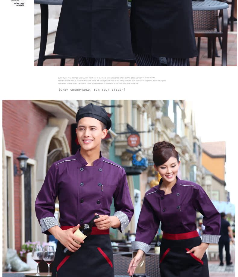 Veste chef cuisinier en polyester - Ref 1910969 Image 74