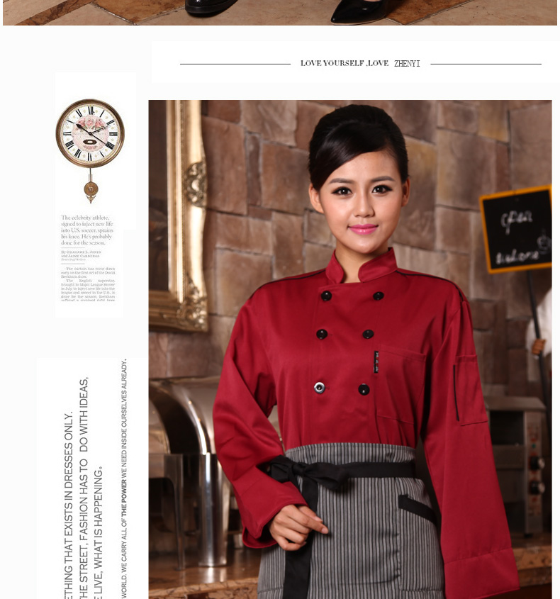 Veste chef cuisinier en polyester - Ref 1910969 Image 37
