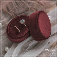 Темно -красный эллипс двойной турецкий бархат